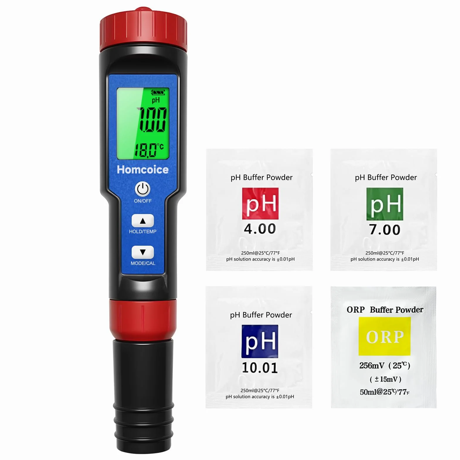 pH Chlore Mètre Piscine 7-en-1, Testeur PH Chlore Salinité ORP TDS EC Température, Tester Qualité Eau de haute précision avec fonction ATC pour piscines, eau potable, aquarium, hydroponie