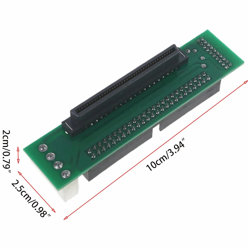Adaptateur SCSI-80 broches vers 50 broches SCA pour disque dur IDE