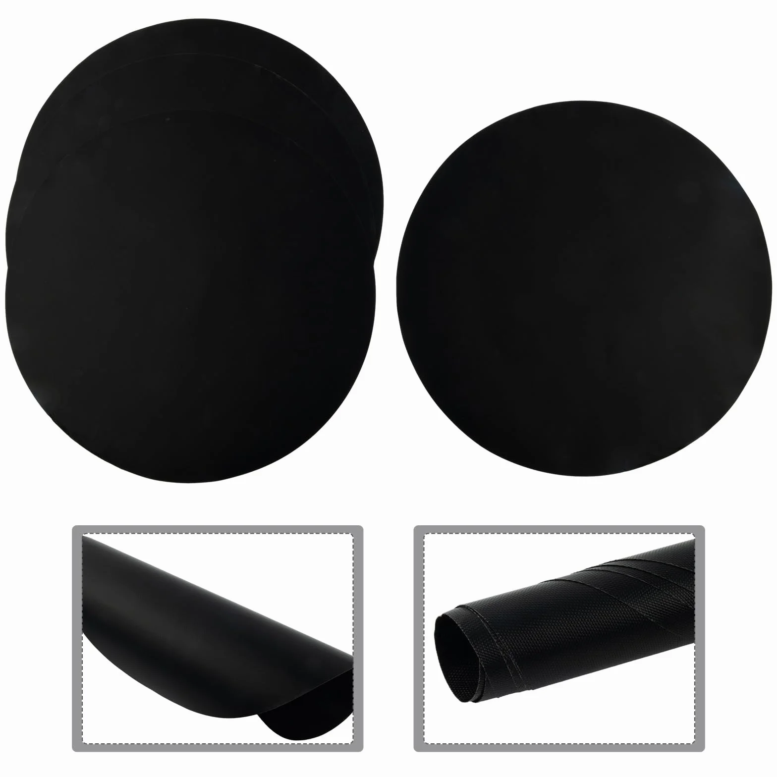 SPORTARC Lot de 4 tapis de cuisson ronds anti-adhésifs pour barbecue 40 cm