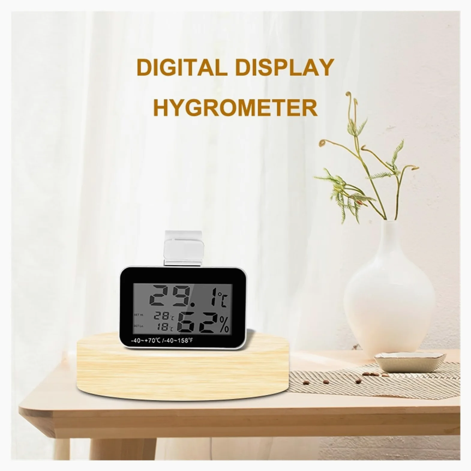 Thermohygromètre Mini LCD Numérique Température Humidité Mètre Intérieur Extérieur Bureau Hygromètre Thermomètre Aquarium Instrument De Mesure
