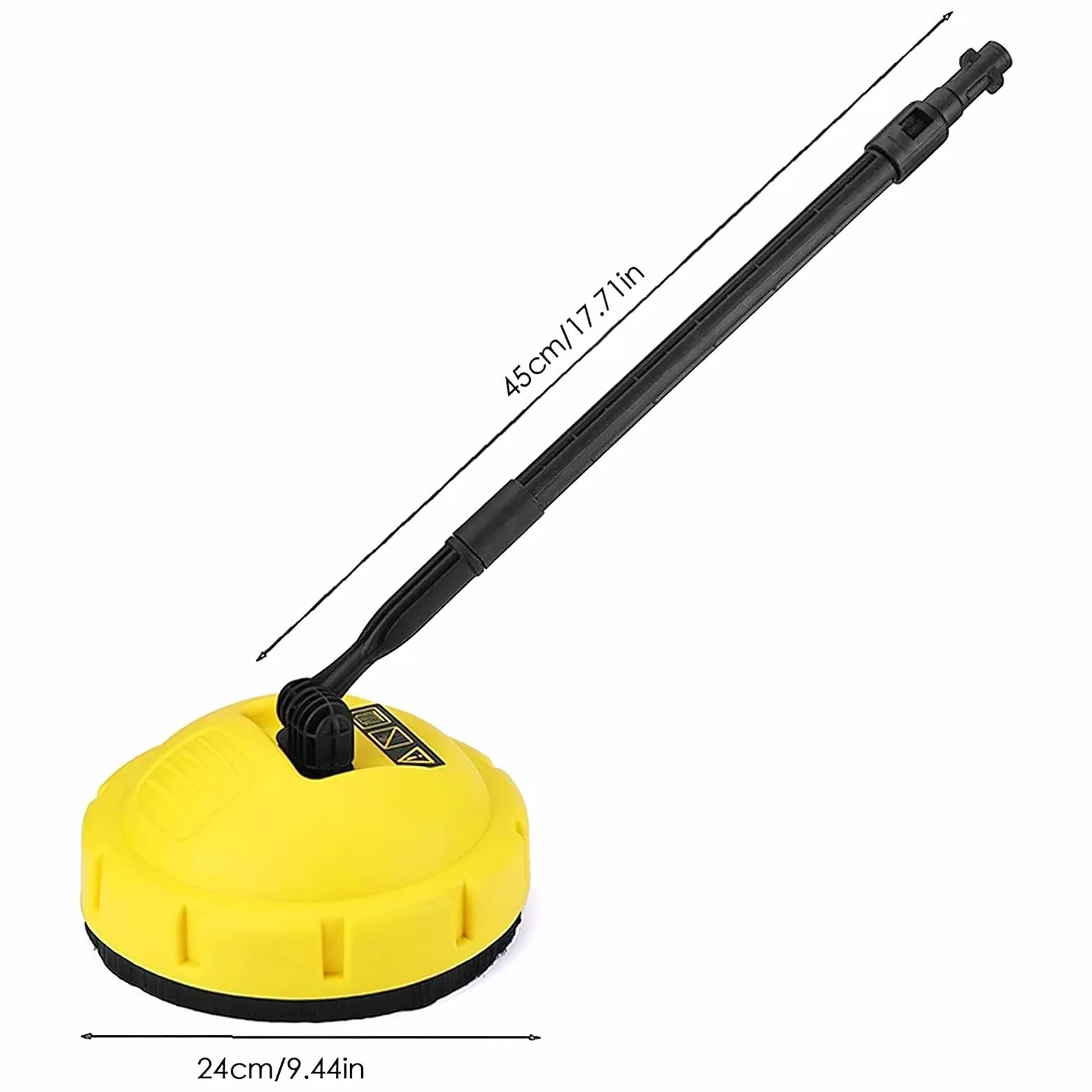 Nettoyeur haute pression pour terrasse K1-K7, accessoire de nettoyage de terrasse, brosse rotative flexible (jaune)