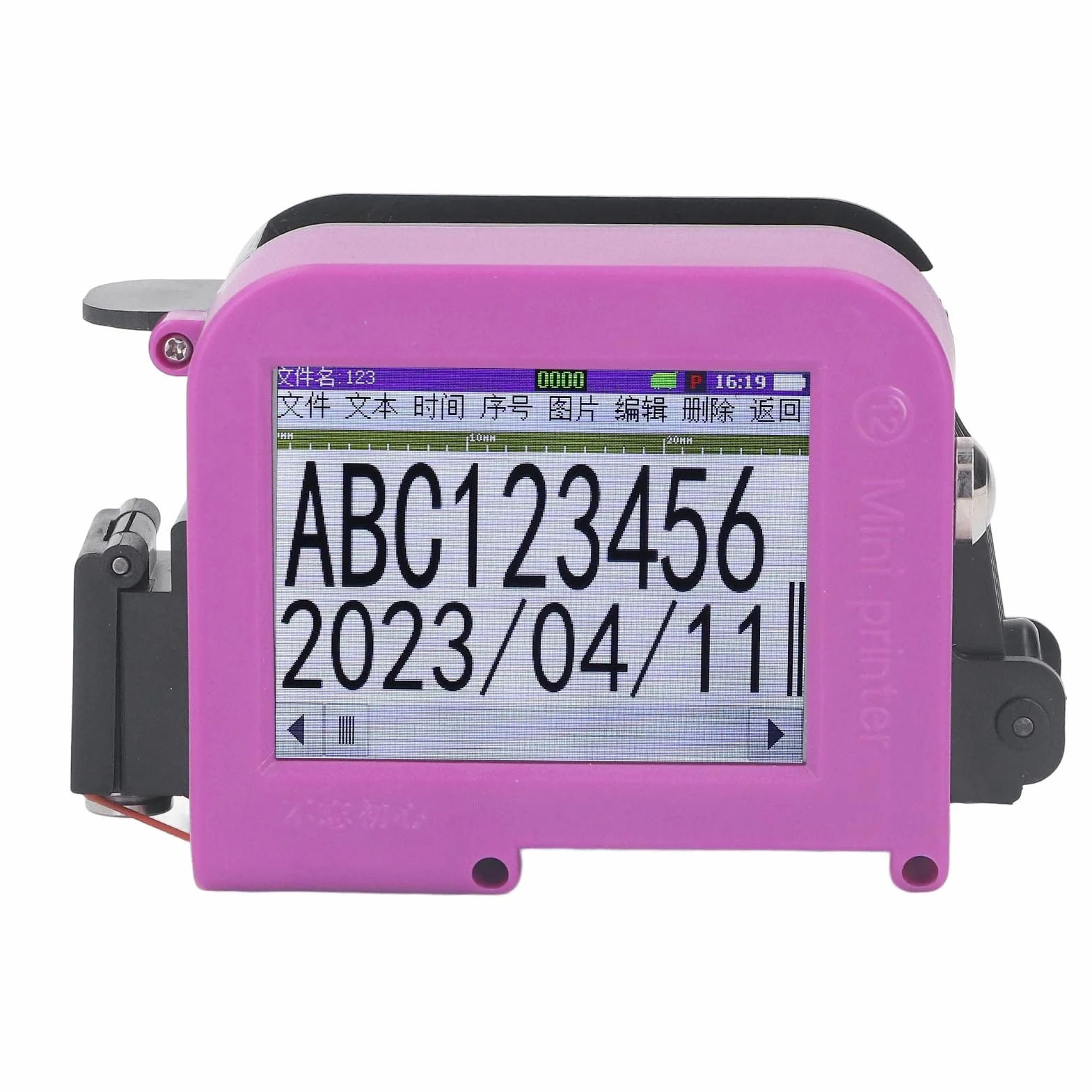 Imprimante portative à jet d'encre avec écran tactile LED, codage code-barres QR, 0,5 pouce, 100-240V