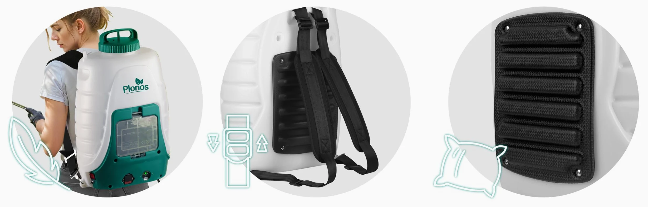 Pulvérisateur à Pression Rechargeable avec Chariot Capacité 18 L Rechargeable 8 Ah Lance 4 Buse 9 Buses Amovibles