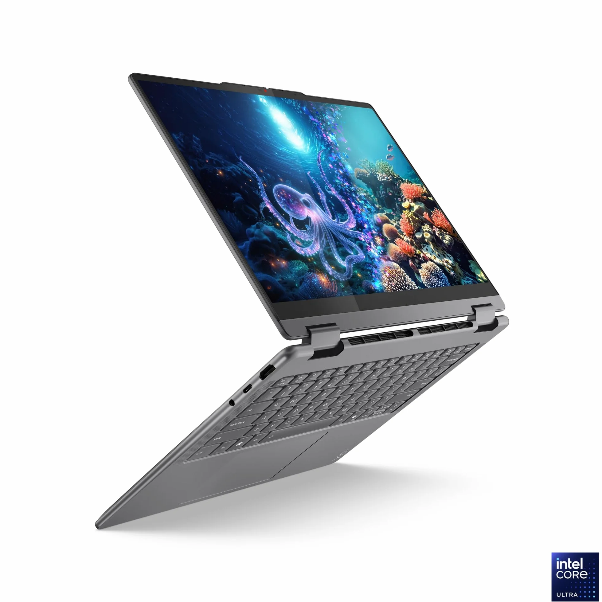 Lenovo Yoga 7 2-en-1 14ILL10 Ordinateur Portable 14" WUXGA OLED Tactile Intel Ultra 5 226V RAM 16Go SSD 512Go Intel Arc Windows 11 Clavier AZERTY Gris