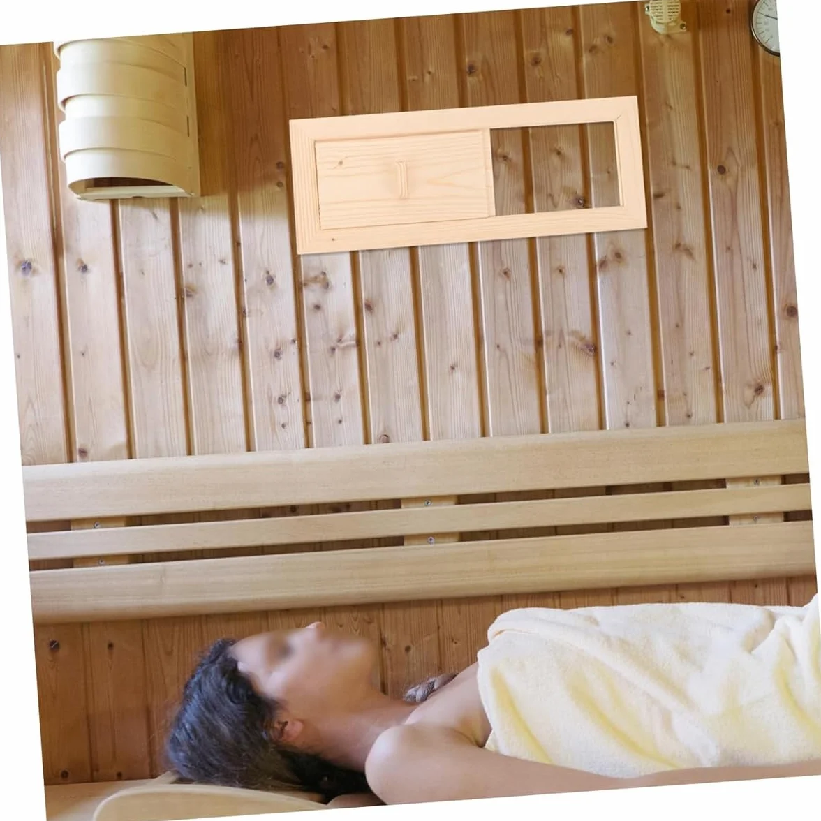 Alnicov Grille de Ventilation Sauna Bois de cèdre rectangulaire pour Hammam