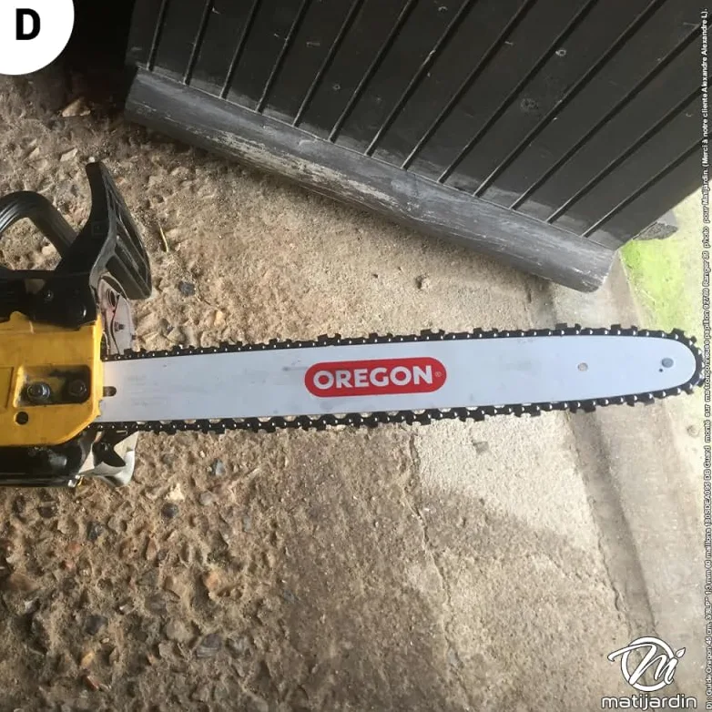 Matijardin - Guide tronçonneuse Oregon 180SDEA095 Single Rivet 45 cm