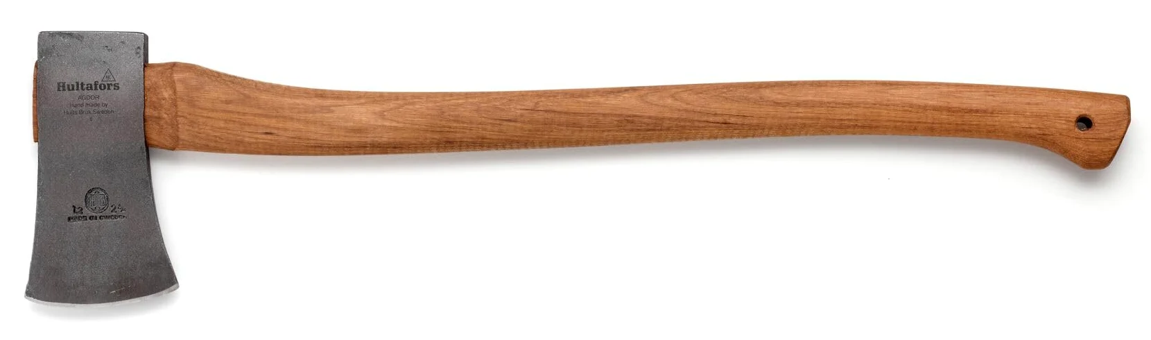 Hache en Bois forgée à la Main HY 10 708mm en Fer forgé I Hultafors I Forgée en Suède I 1620g Hache Premium avec Manche en Bois d'hickory I Affûtable Protection de Lame Incluse I 840144