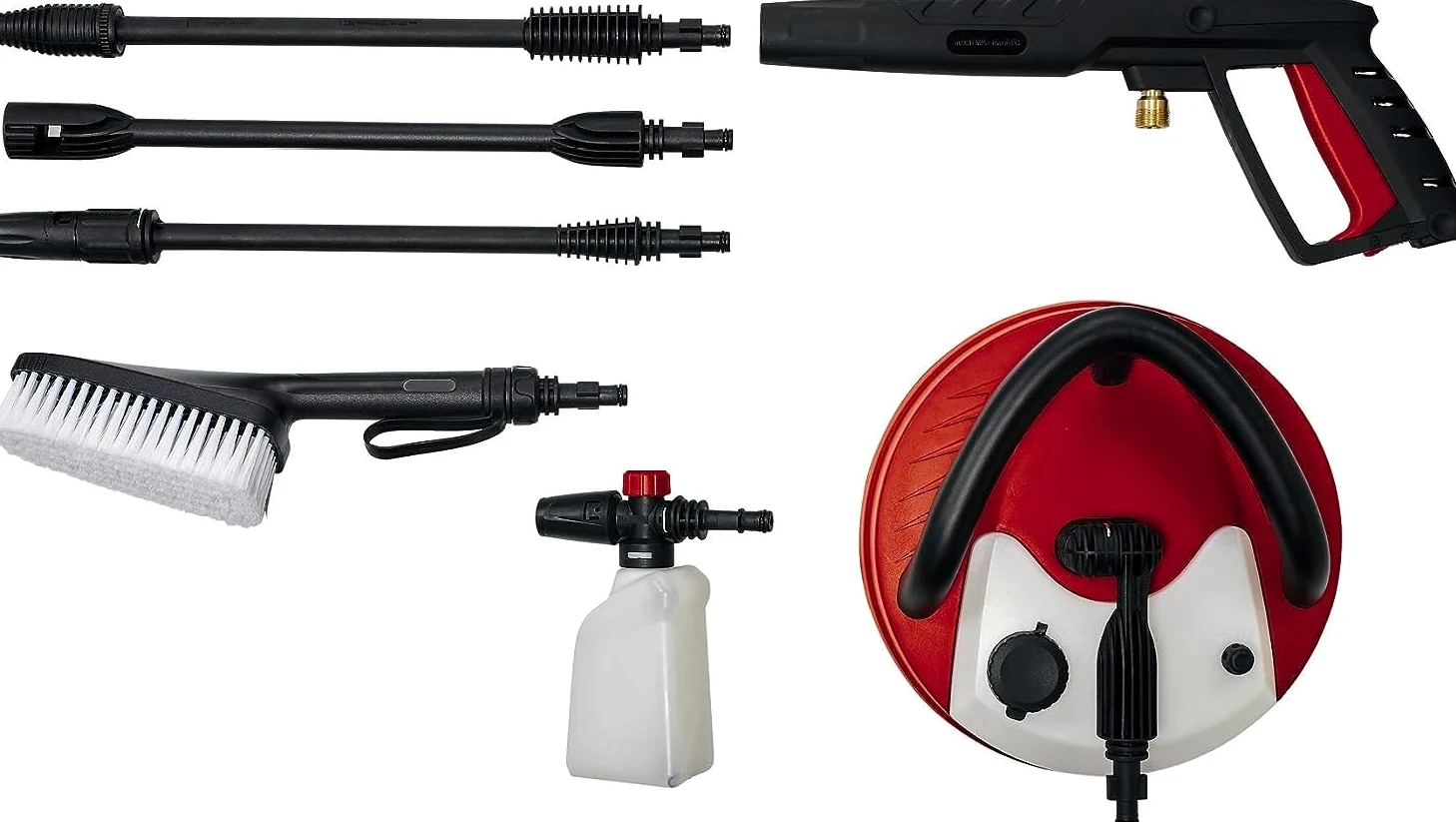 Einhell Nettoyeur Haute Pression Te-HP 170 | 2 300 W | 170 bars | Système Quick-Couple | Tuyau haute pression | Pistolet | Lance | Buses diverses | Brosse