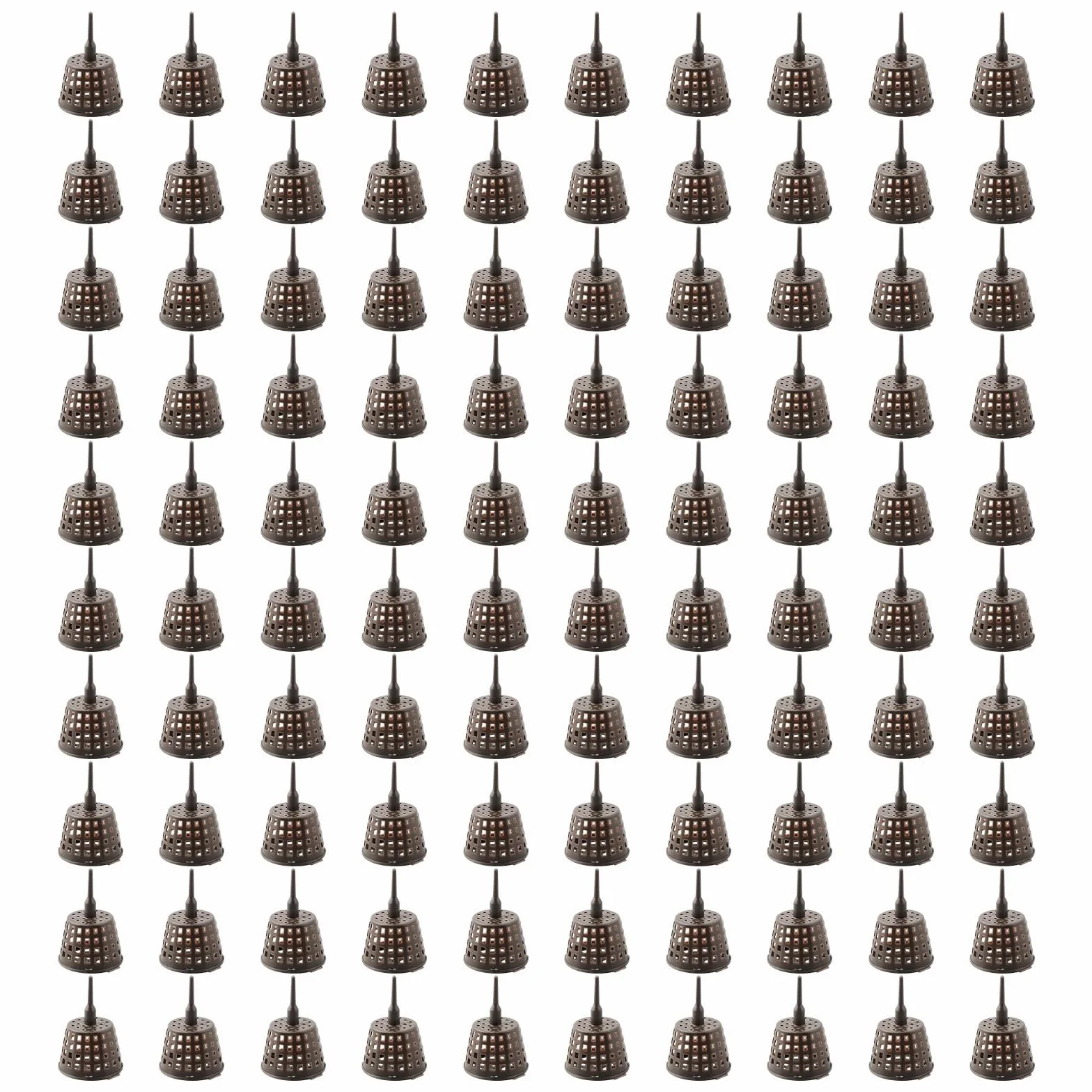 Lot de 100 boîtes d'engrais pour bonsaï avec couvercle taille L
