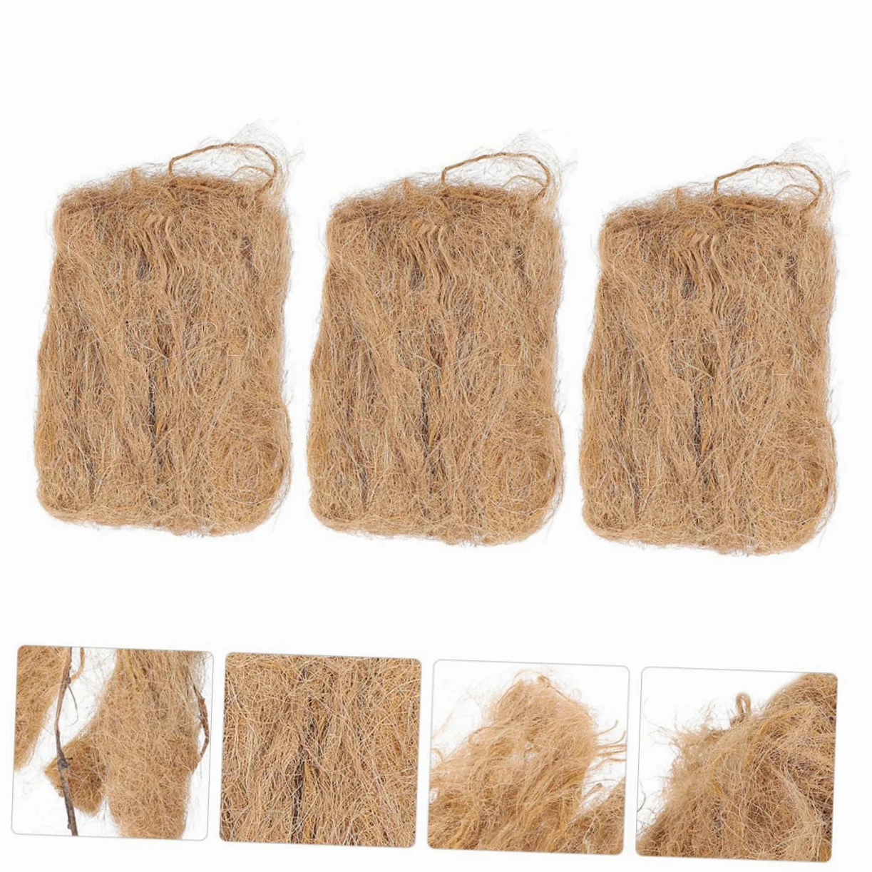 5 Ensembles Soie De Jute - Accessoire De Camping Accessoire De Survie Allume-feu De Camping Allume-feu Extérieur Approvisionnement Allume Feu Light Brown 3 Pièces * 5