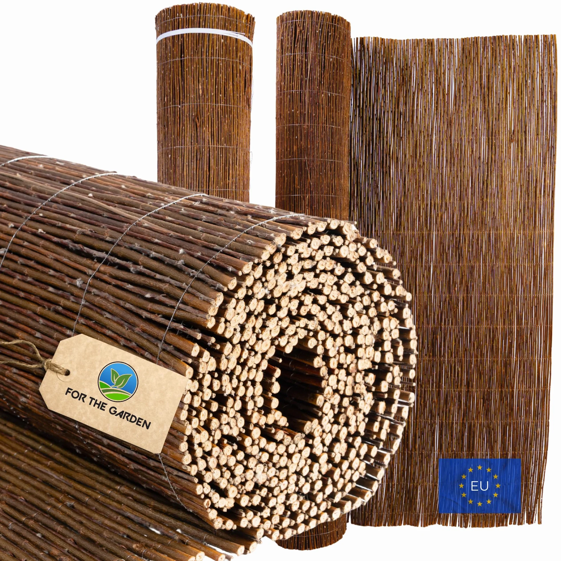 Canisse Osier Déco Naturelle 40 x 300 cm Brise Vue Jardin Balcon Cloture Exterieur Pare Soleil