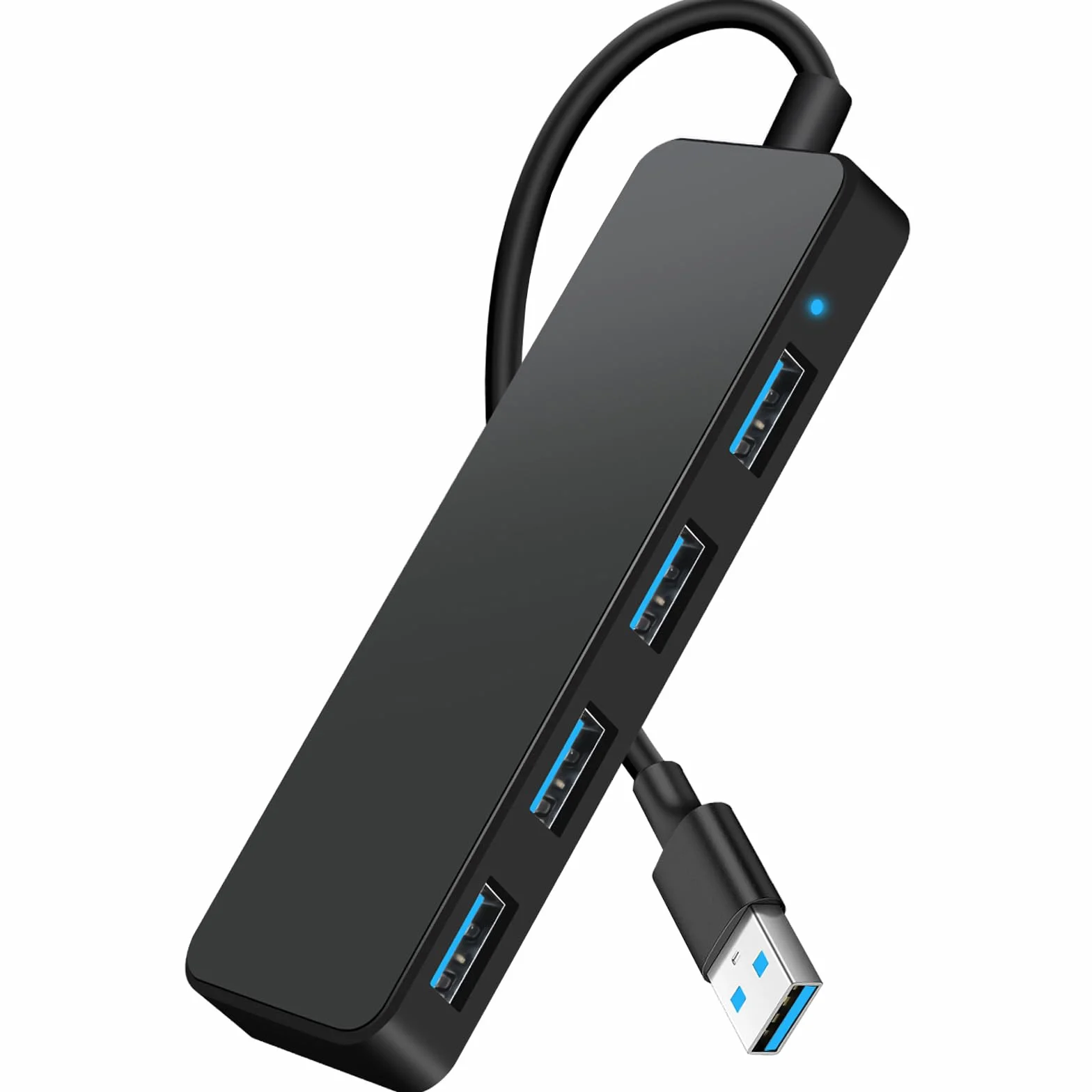 Hub USB 3.0 4 Ports Multiprise Ultra Fin 5 Gbps Adaptateur Multi USB pour MacBook Pro/Air iMac Surface Pro XPS PC
