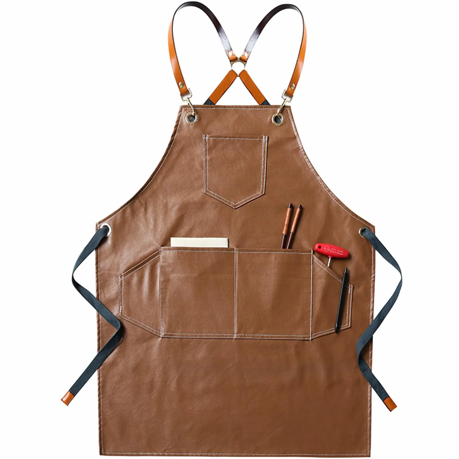 Tabliers, Tablier de chef imperméable à 2 poches for femme et homme, taille confortable, cuisine, maison