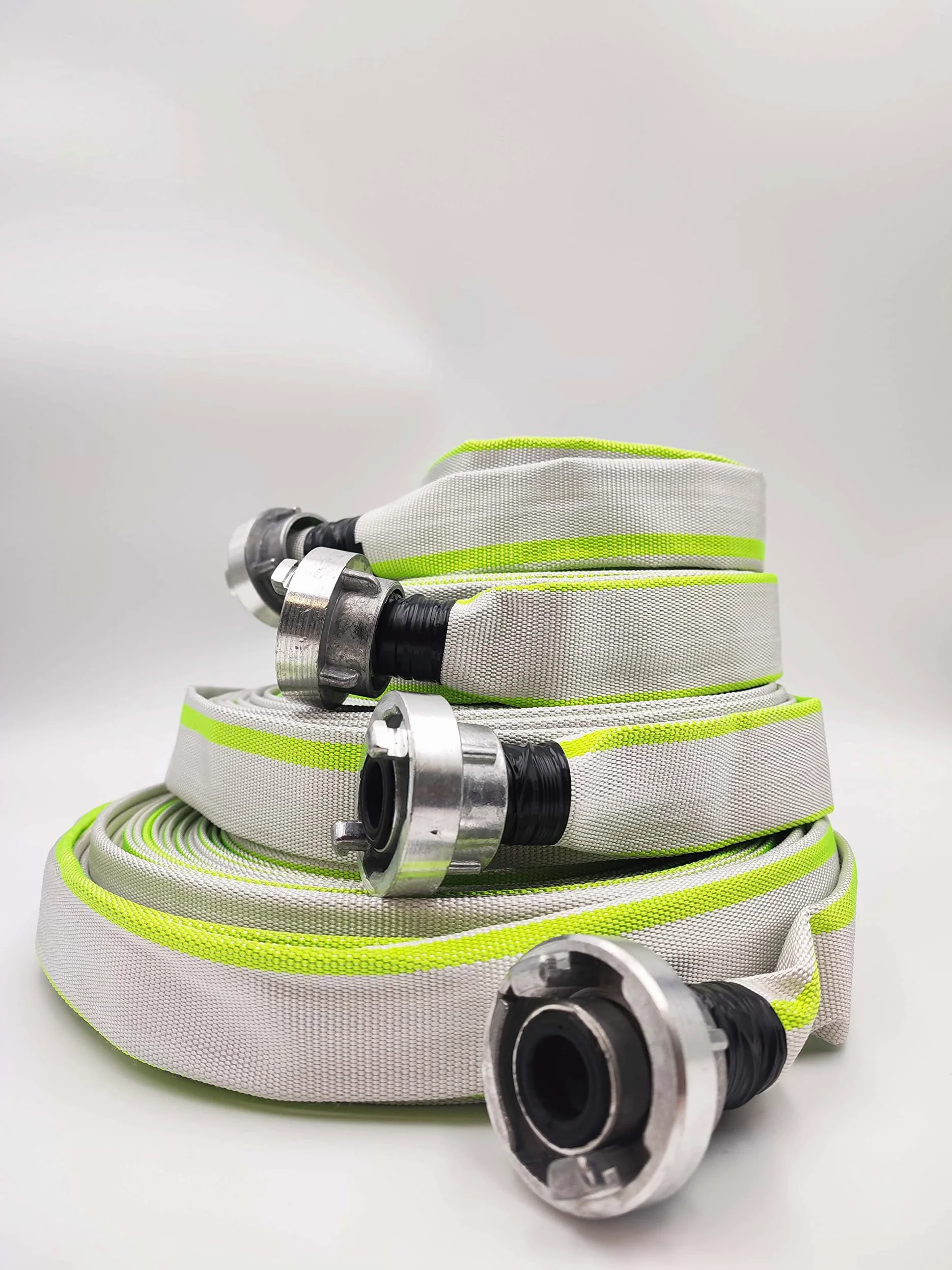 25 mm Ø - 1 pouce | D-25-30 mètres tuyau industriel, de pompiers, de construction, plat-, Tuyau avec raccord Storz