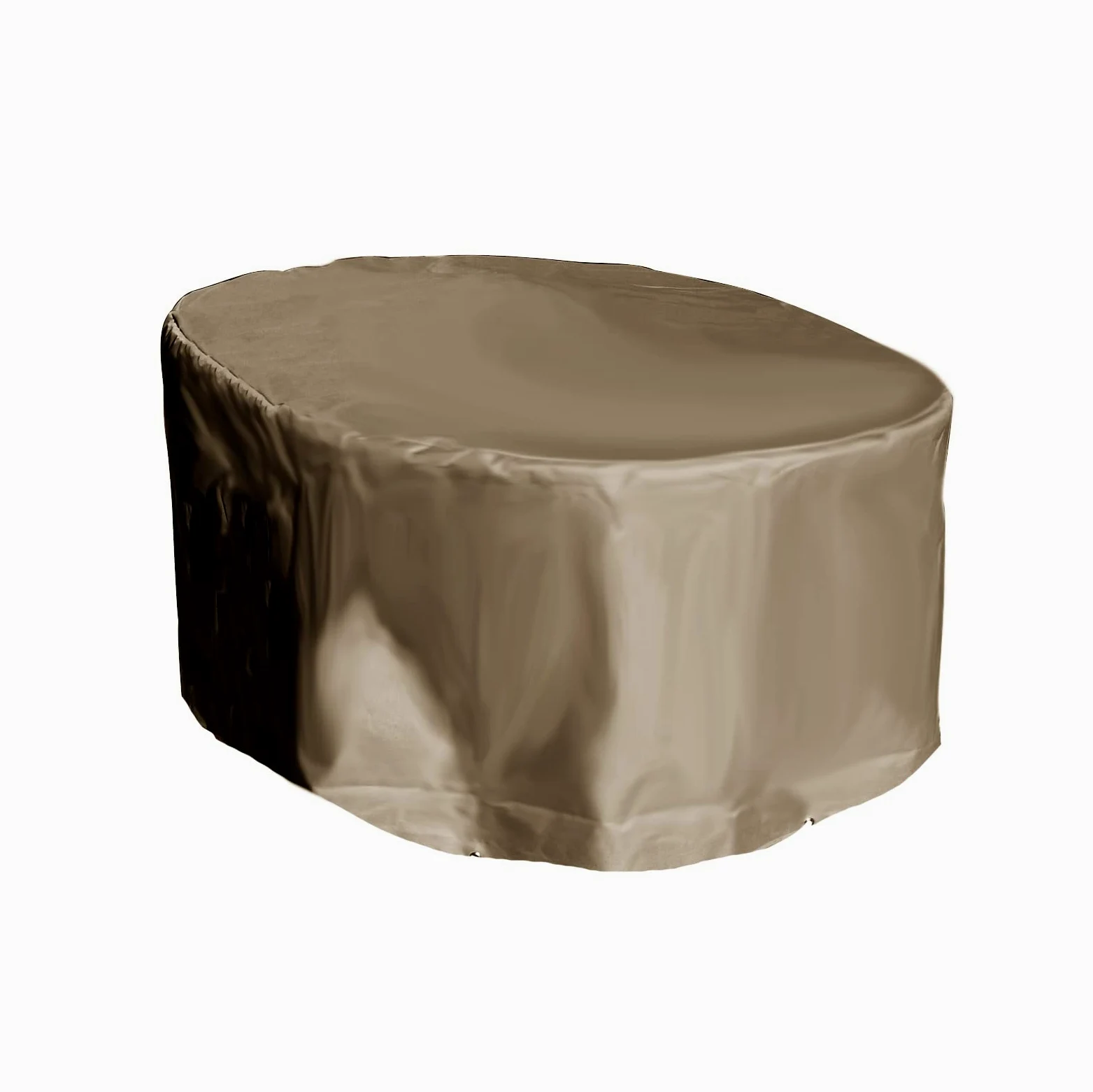 Housse de Protection pour Salon de Jardin Ovale - Beige - L 270 x l 150 x h 78 cm