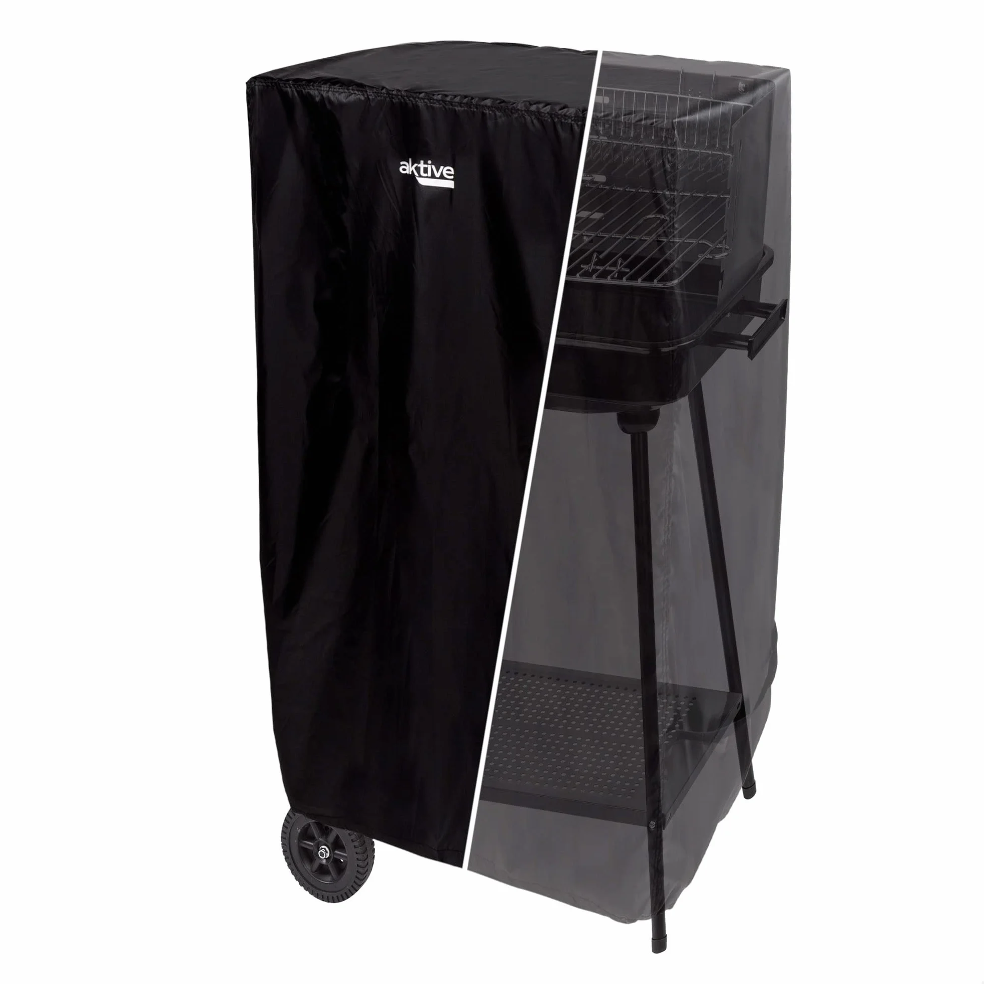 AKTIVE Housse de Barbecue Extérieure Imperméable, 100% Polyester, 74x64x109 cm