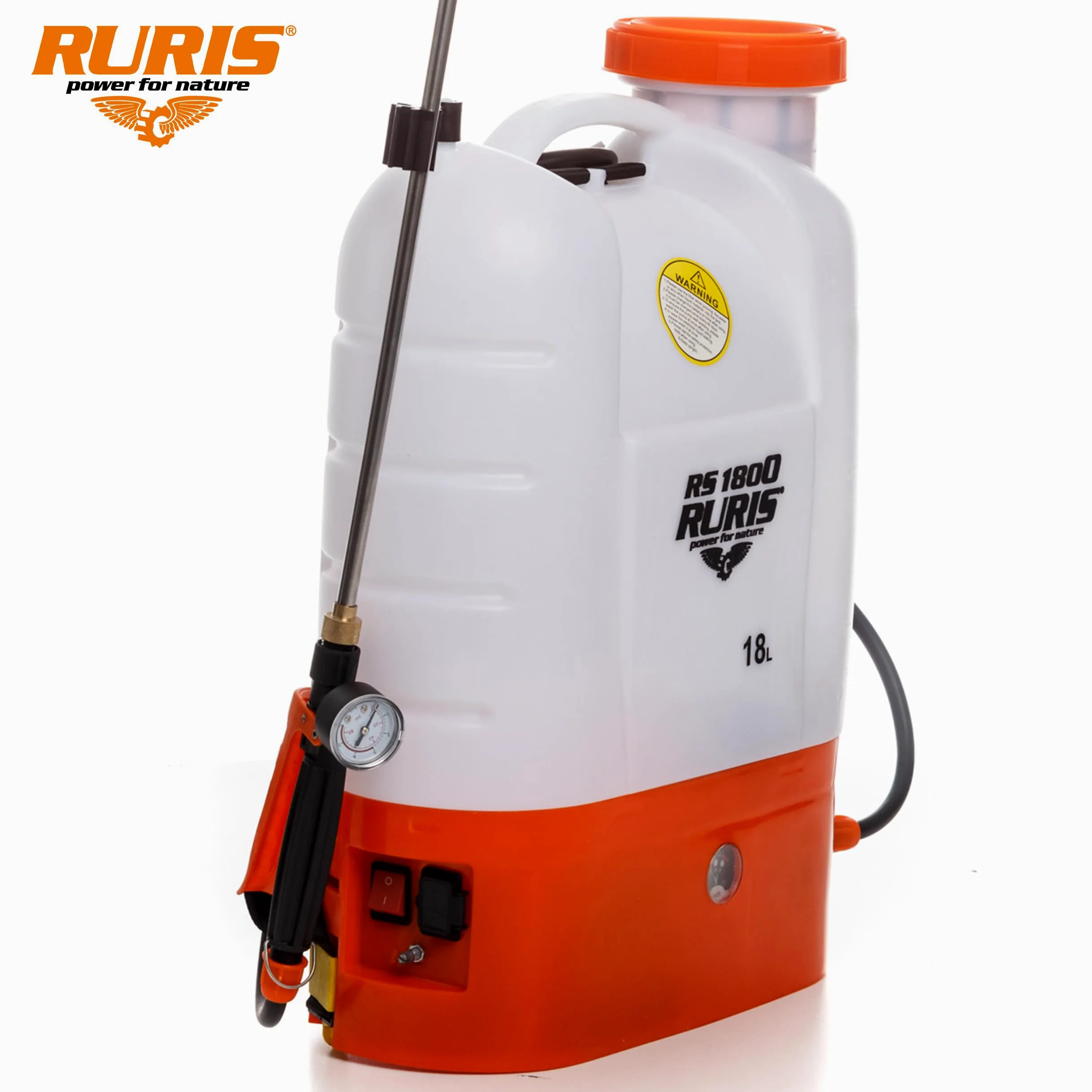 Ruris RS1800, Pulvérisateur Electrique sur Batterie 18 litres Lance Télescopique
