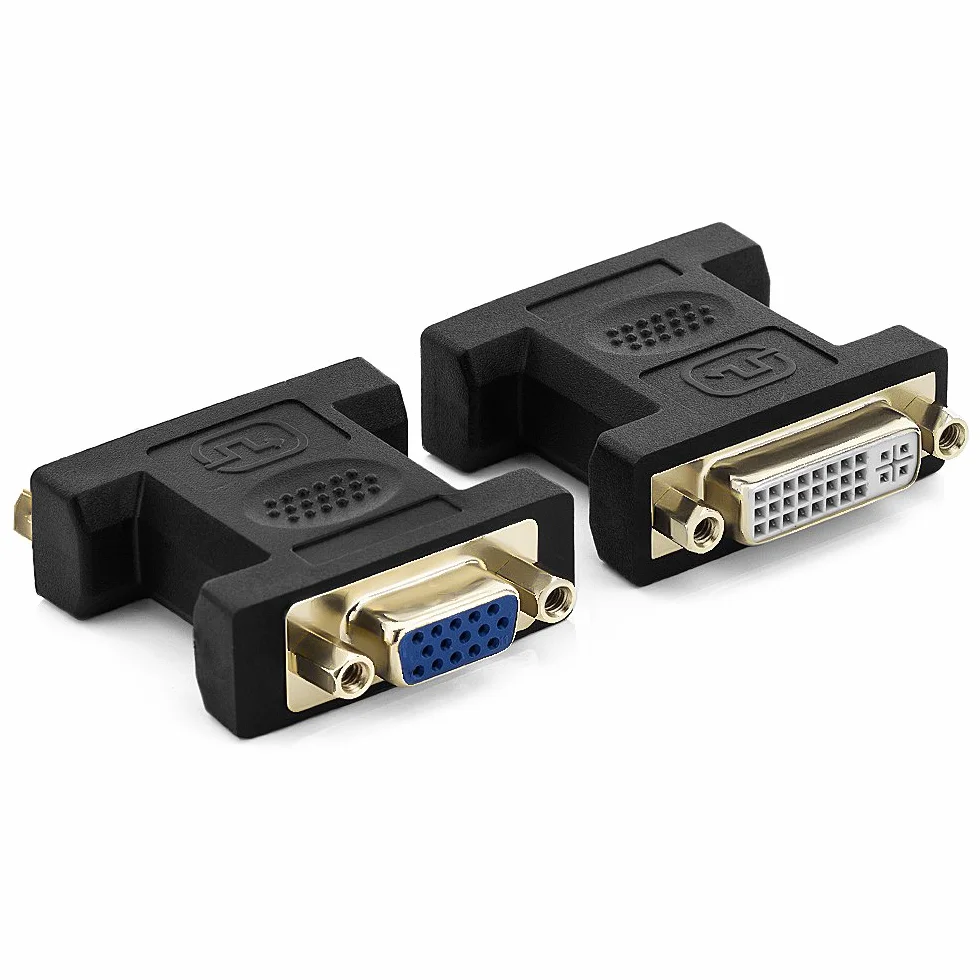 deleyCON Adaptateur DVI-I Femelle vers VGA Femelle Unidirectionnel
