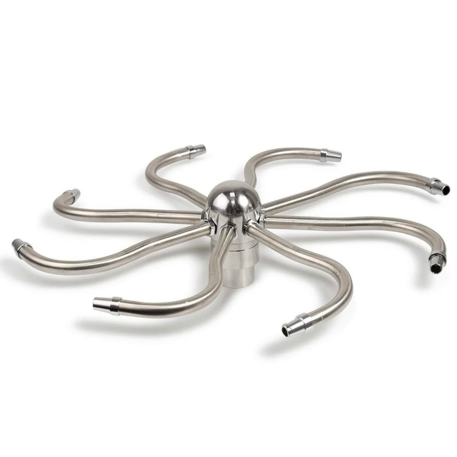 Buse Rotative Buse de Jet Embout Tête d'Arrosage INOX Robuste Roue à Eau à Huit Bras pour Jet Circulaire Animé Adaptée, Arroseur Rotatif en Acier Inoxydable De 1 Pouce avec Filetage Interne