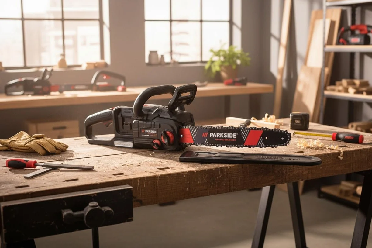 Parkside Performance Tronçonneuse sans fil 40 V PPKSA 40 Li B2, sans batterie ni chargeur, longueur de coupe : 38 cm