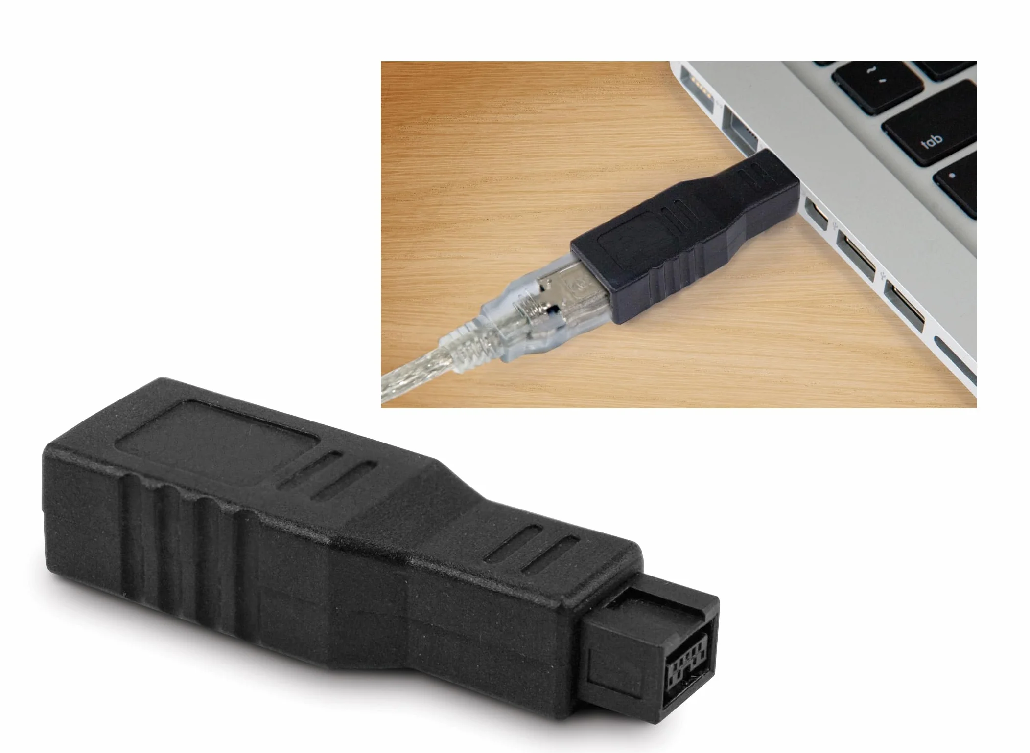 Adaptateur FireWire 800 à 400 6 broches femelle 9 broches mâle iLink connecteur compact