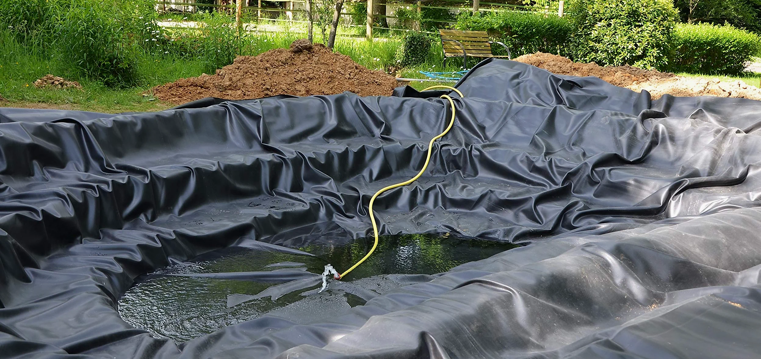 Aquagart Bâche de bassin en PVC de qualité supérieure 1,0 mm d'épaisseur 8 m x 6 m I Respectueux des poissons et des plantes Résistant aux UV