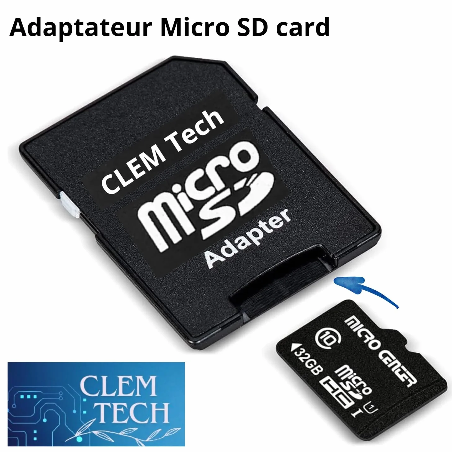 Adaptateur Carte SD Lot de 2 - Lecteur de Cartes Mémoires Universel
