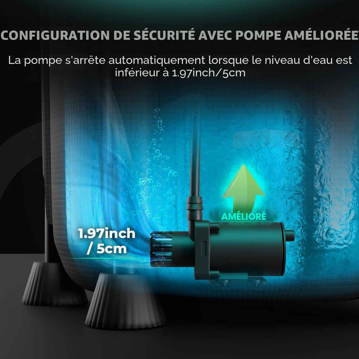 MARS HYDRO Kits d'irrigation goutte automatique avec seau pliable de 5 l, pompe à eau améliorée 24 W, 8 émetteurs goutte