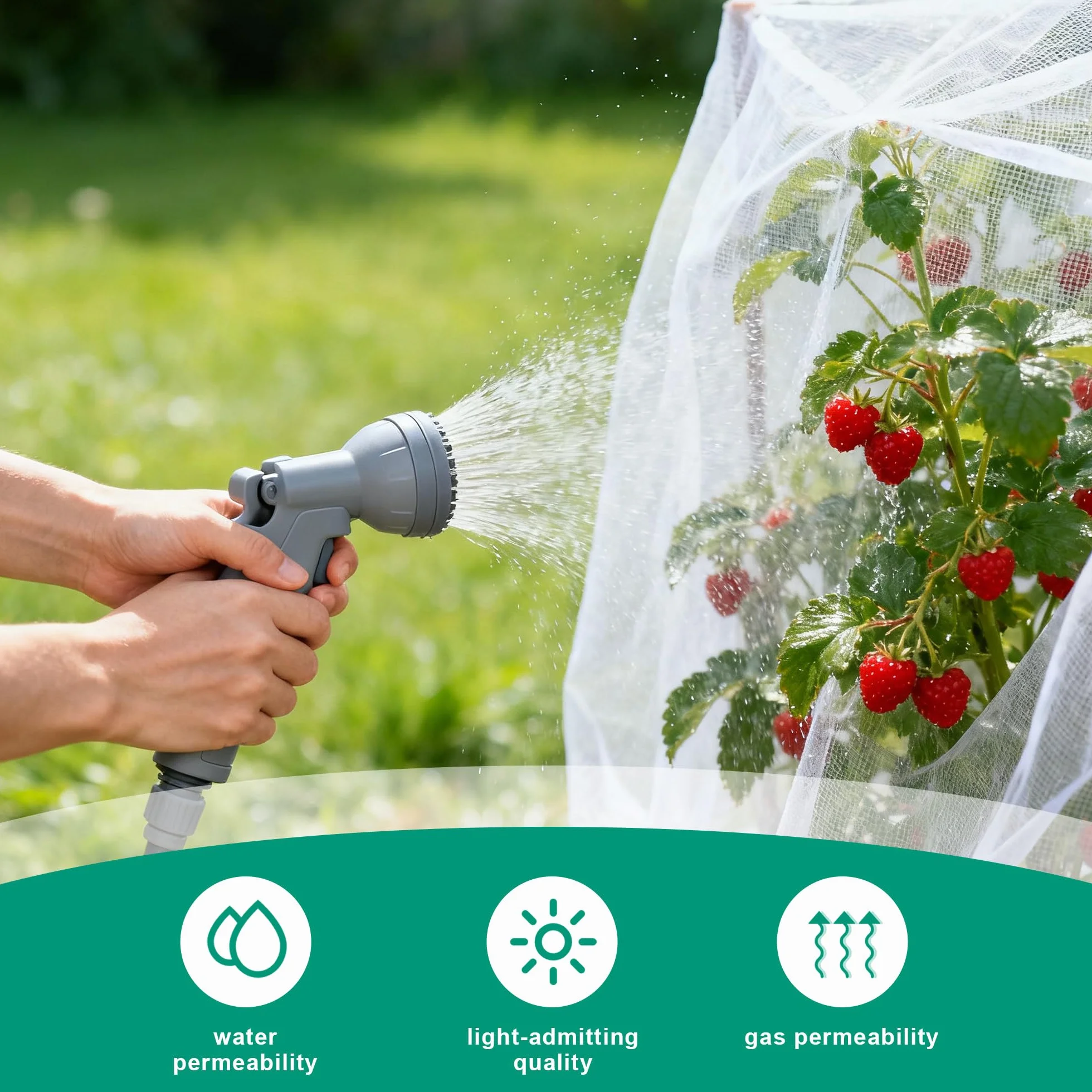 Filet Anti Insecte pour Potager Protection Légumes Fruits Fleurs 2.5 x 10m