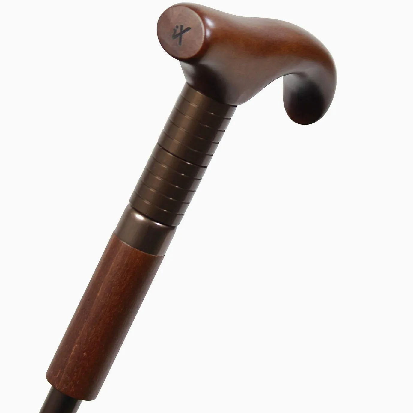 iX-brella Parapluie de support réglable en hauteur avec poignée en bois