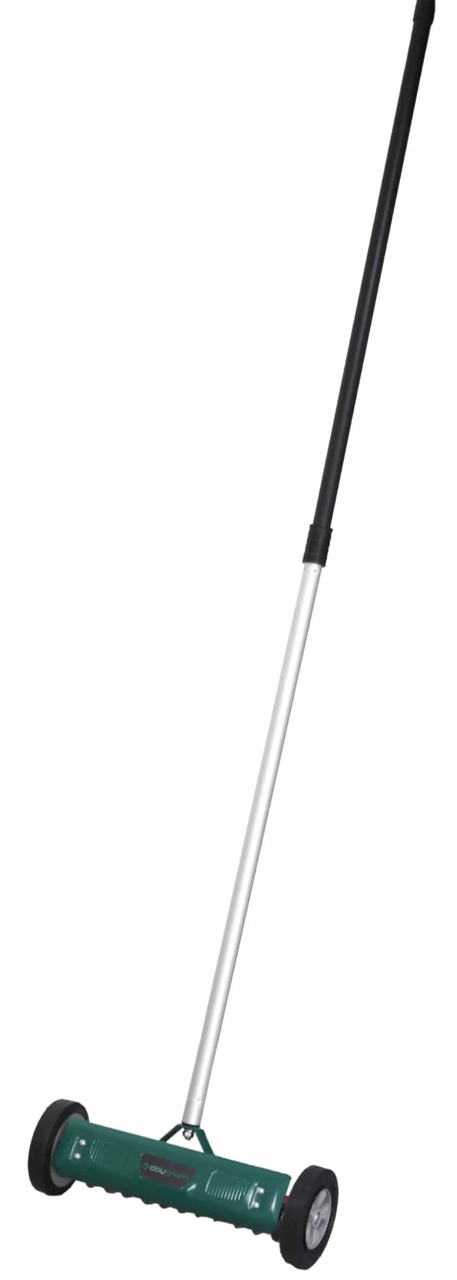 DAYGREEN Scarificateur manuel VT-32 - Éliminateur de mousse et de mauvaises herbes avec 11 lames en acier inoxydable - Largeur de travail de 32 cm - Roues à roulement doux pour la pelouse