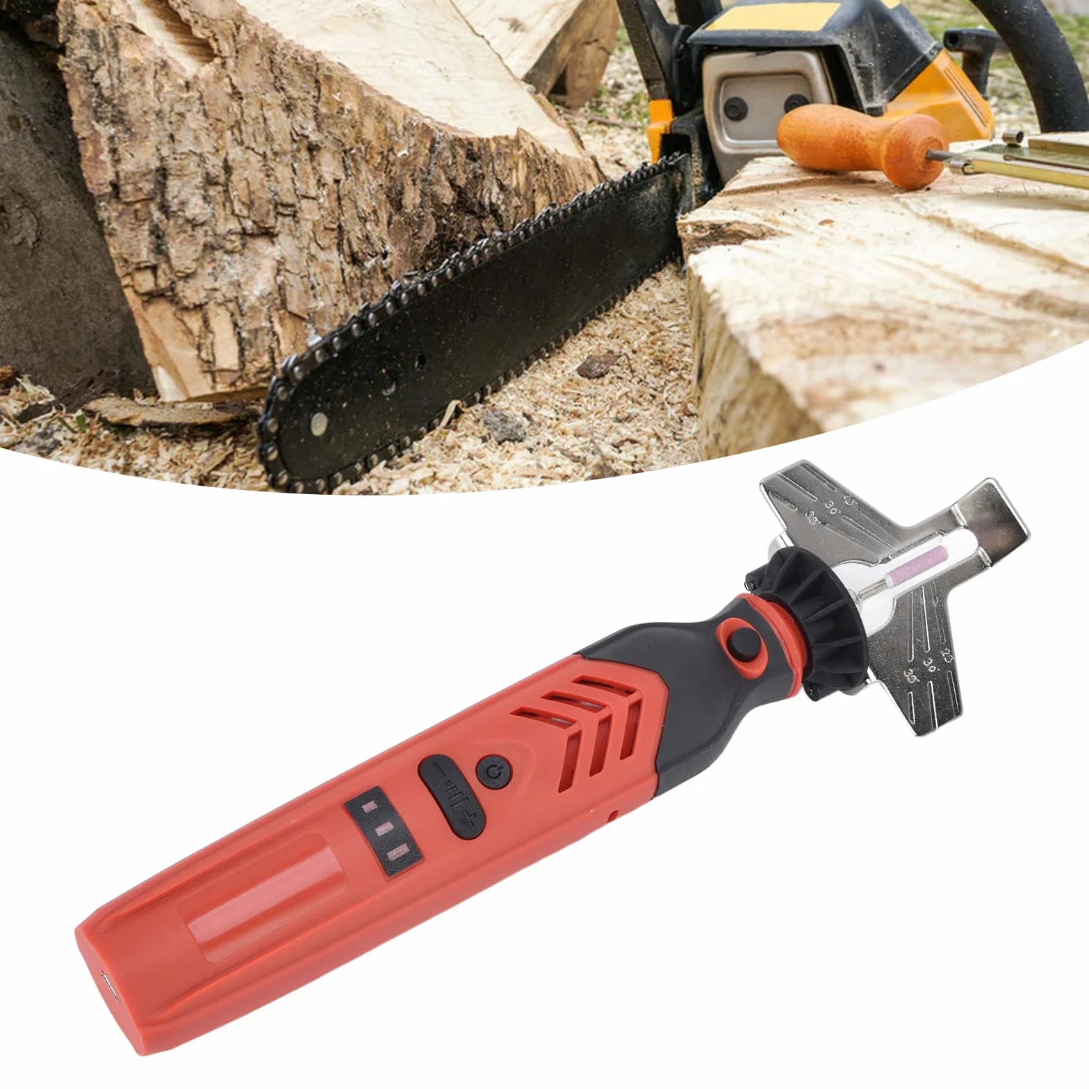 Fdit Kit D'affûtage de Tronçonneuse électrique sans Fil DC3.6V