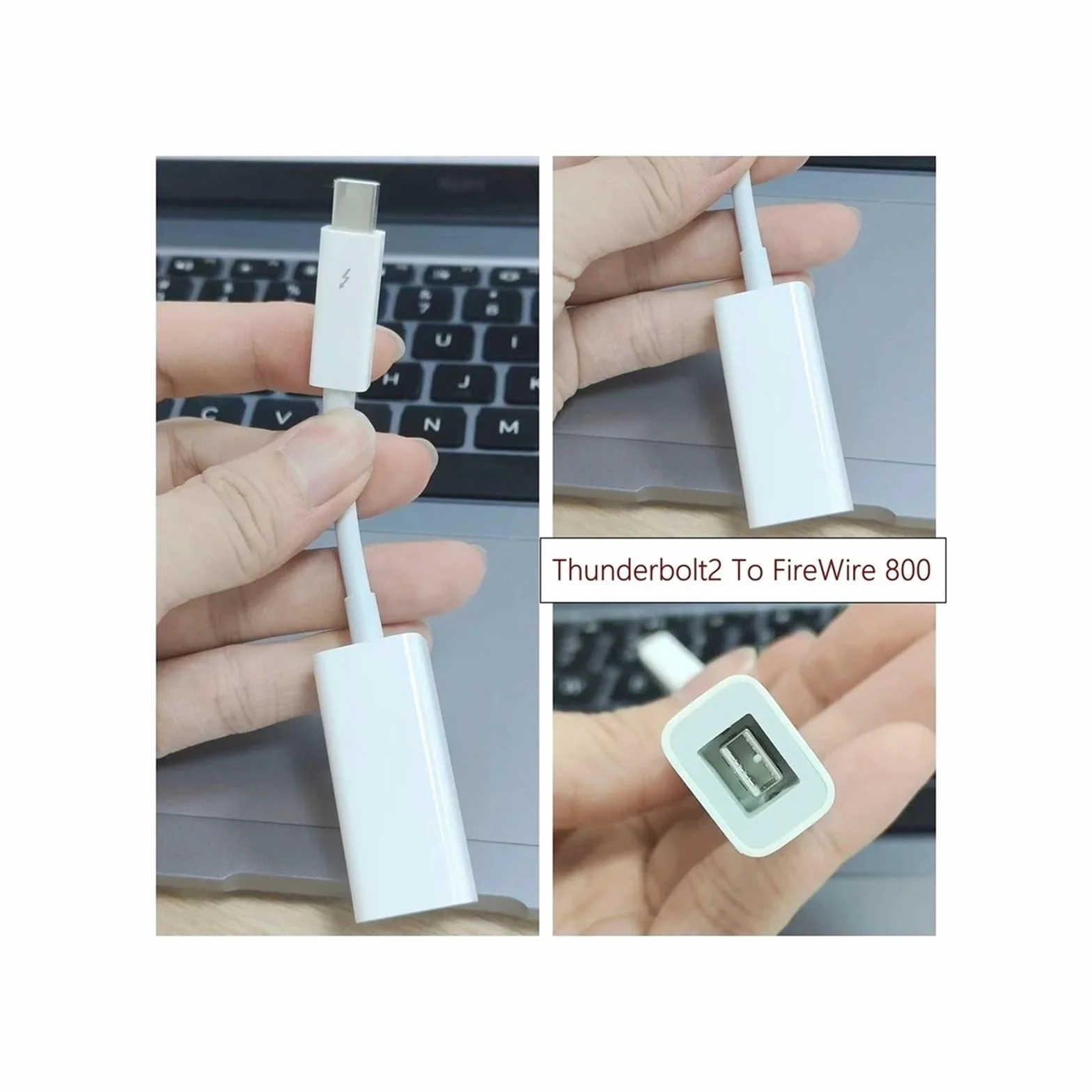 Adaptateur Thunderbolt 2 vers FireWire 800 RJ45 9 Broches, Carte Fire 1394B pour Mac