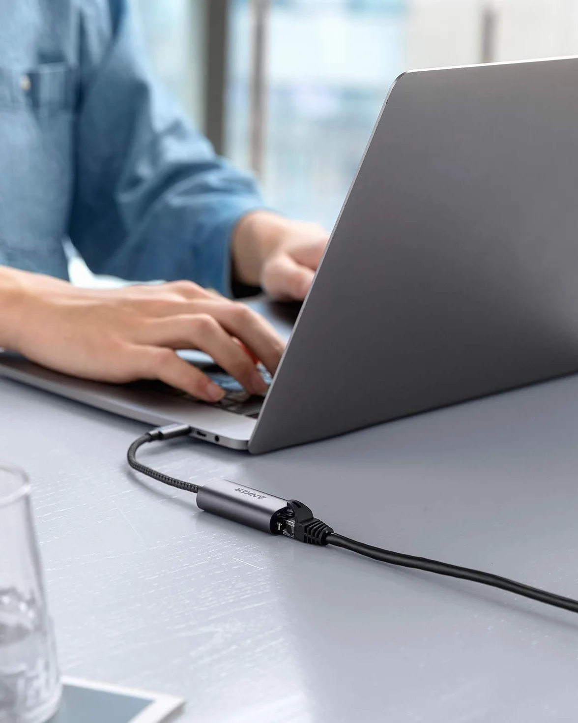 Anker PowerExpand Adaptateur USB C vers Gigabit Ethernet en Aluminium, Compact