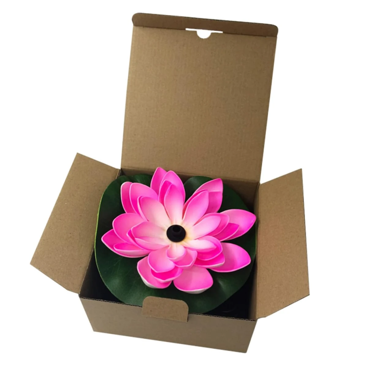Pompe à Fontaine Solaire 7v 2, 5w Lotus en Plastique Vert | Débit 180 L/h, Hauteur 100cm, Design Flottant Automatique, pour Bassin et Bain