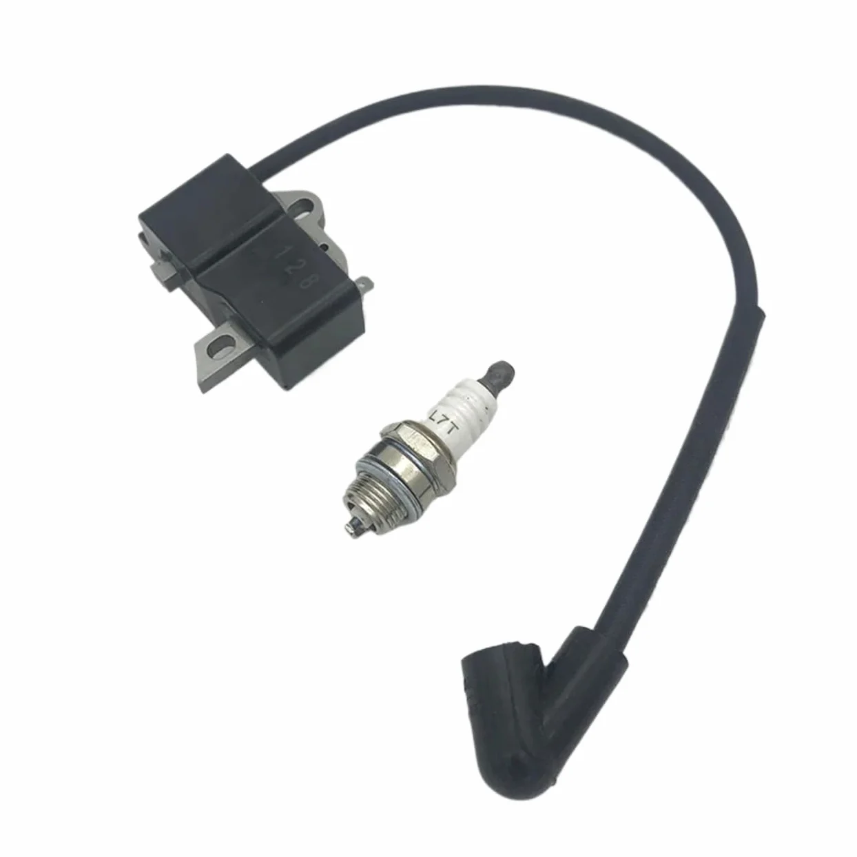 Bobine d'allumage et Bougie d'allumage for débroussailleuse 125 128 125R 128R 125L 125E 128L 128LD 124L