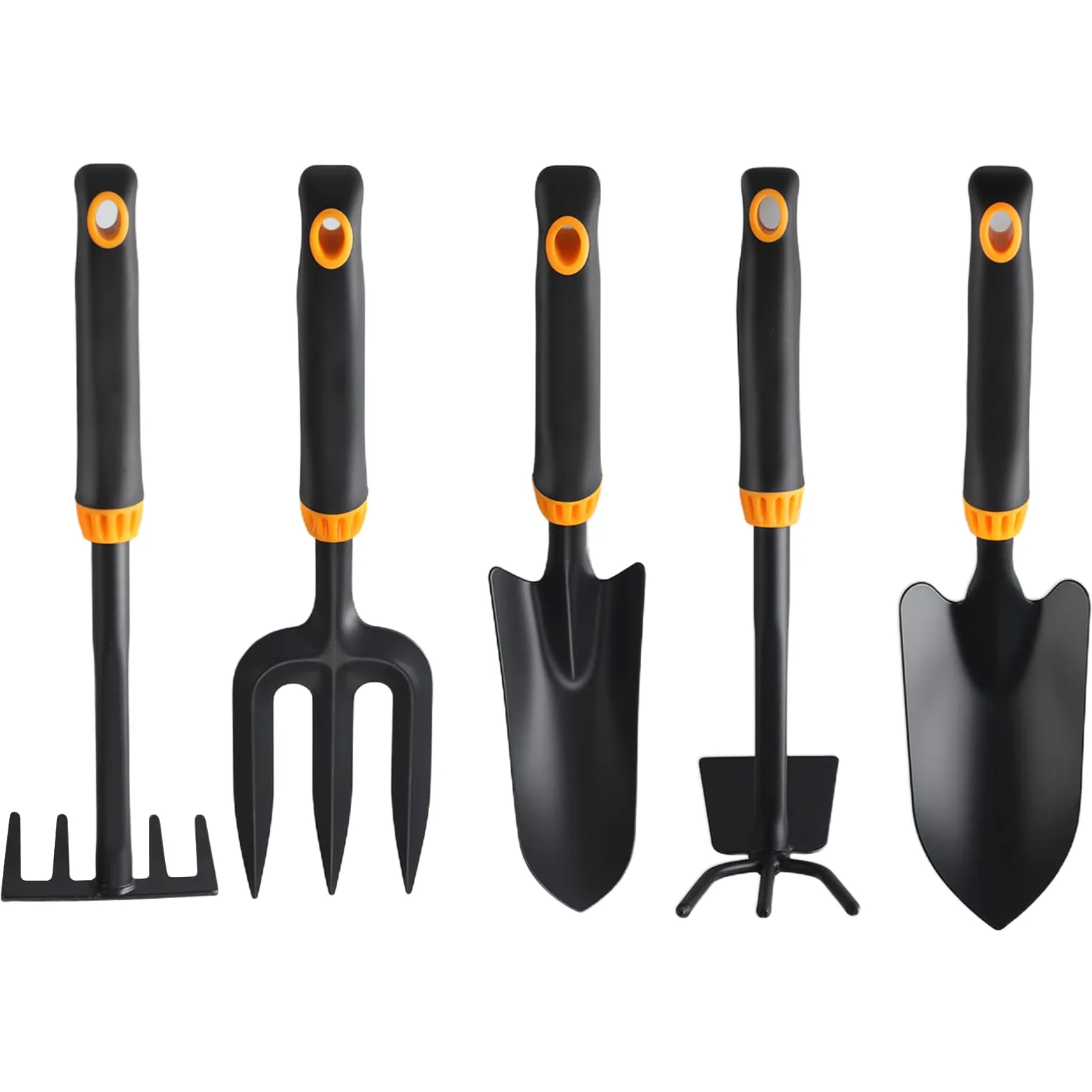Pelle de Jardinage 5 Pièces Petites Pelles de Jardin | Set d'Outils avec Transplantoir pour Repiquage Culture Potager surélevé Jardin Extérieur Intérieur Pelouse Aménagement