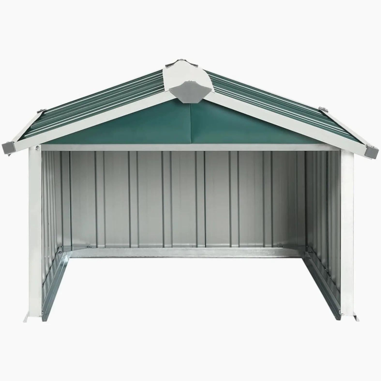 Gecheer Abri pour tondeuse à gazon en acier galvanisé vert 92 x 97 x 63 cm