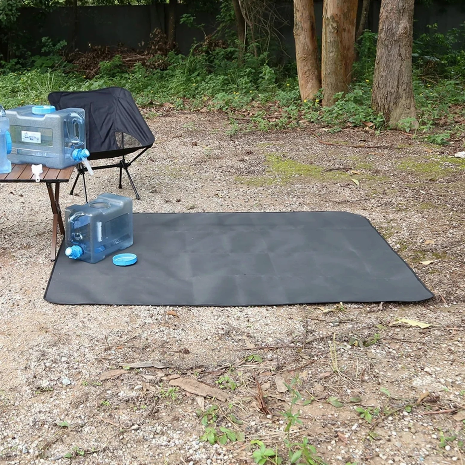 Tapis de Camping Ignifuge, Couverture d'isolation Thermique d'extérieur, poêle Portable, Anti-brûlure, Ignifuge, Fournitures de Pique-Nique for Barbecue(50cmX60cm)