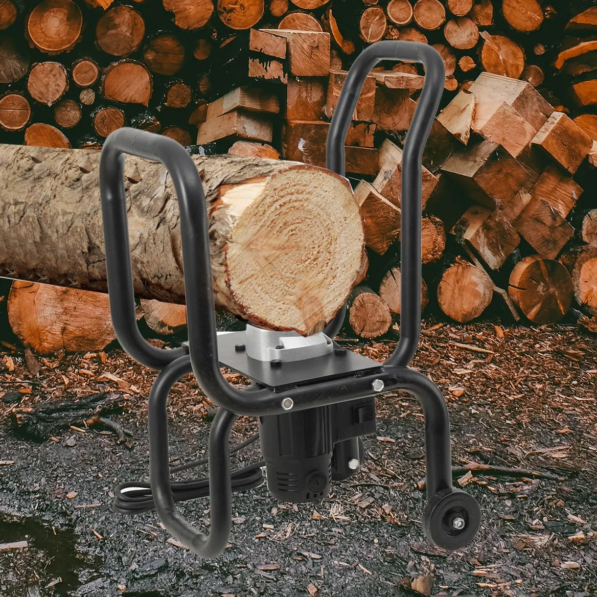 Fendeur de bûches à bois électrique ,220V 2000w 420U/min Fendeuse À Bois Électrique,Fendeur de Bois Jusquà 20cm,Approprié pour Fendeur de Bois de Bûcher Dans les Usines de Bois