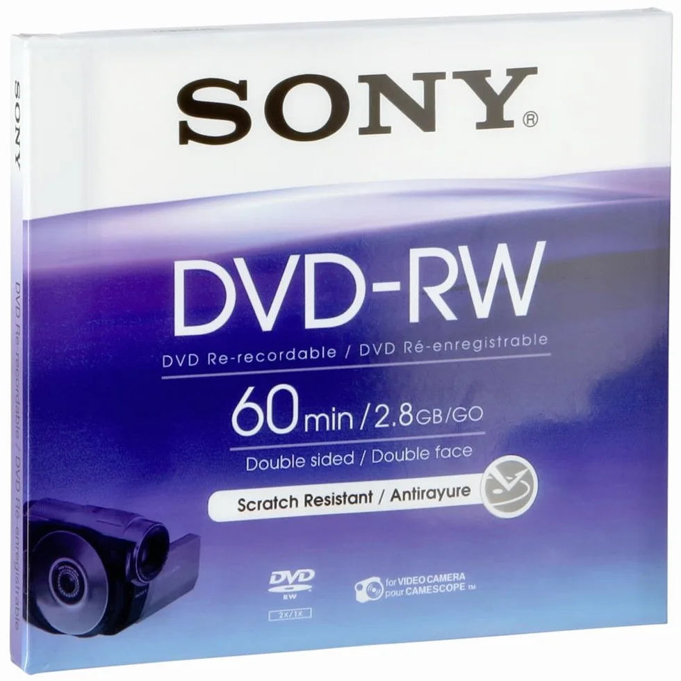 Sony DMW 60 DVD-RW 8cm 2.8 Go support de stockage