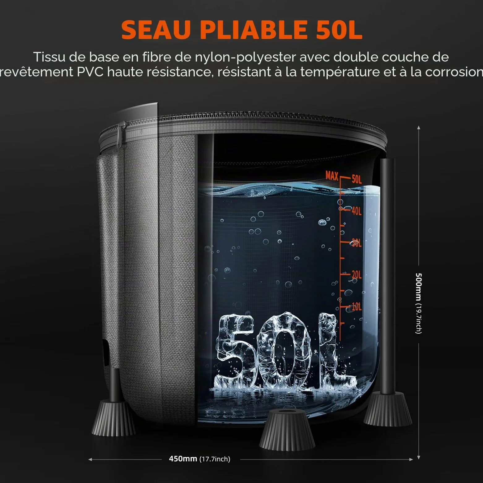 Kit de système d'irrigation automatique Spider Farmer avec pompe à eau 25 W, seau 13 gallons, capteur de faible niveau d'eau, système d'arrosage intérieur complet