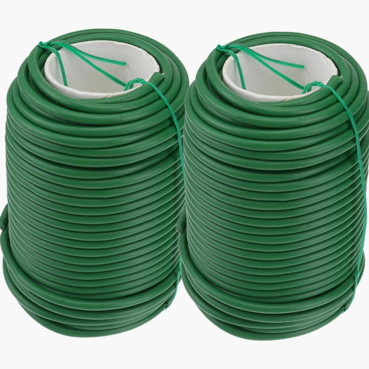 DOITOOL Liens de Fixation Flexibles pour Plantes Grimpantes et Jardinage, 2 Rouleaux 3,5 Mm X 20 M, Attaches Clips Câbles Résistantes en TPR pour Vigne, Arbustes et Treillis Extérieur