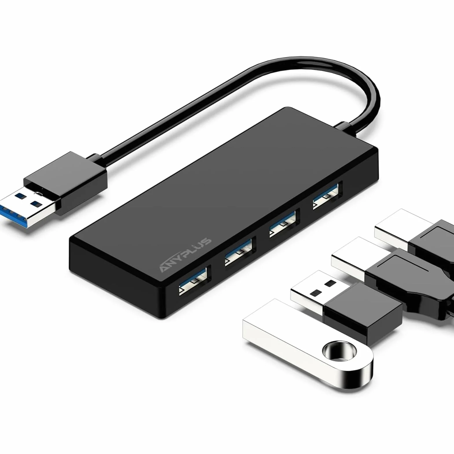 Hub USB 3.0 4 Ports Multiprise 5 Gbps Adaptateur pour Bureau Ordinateur Portable