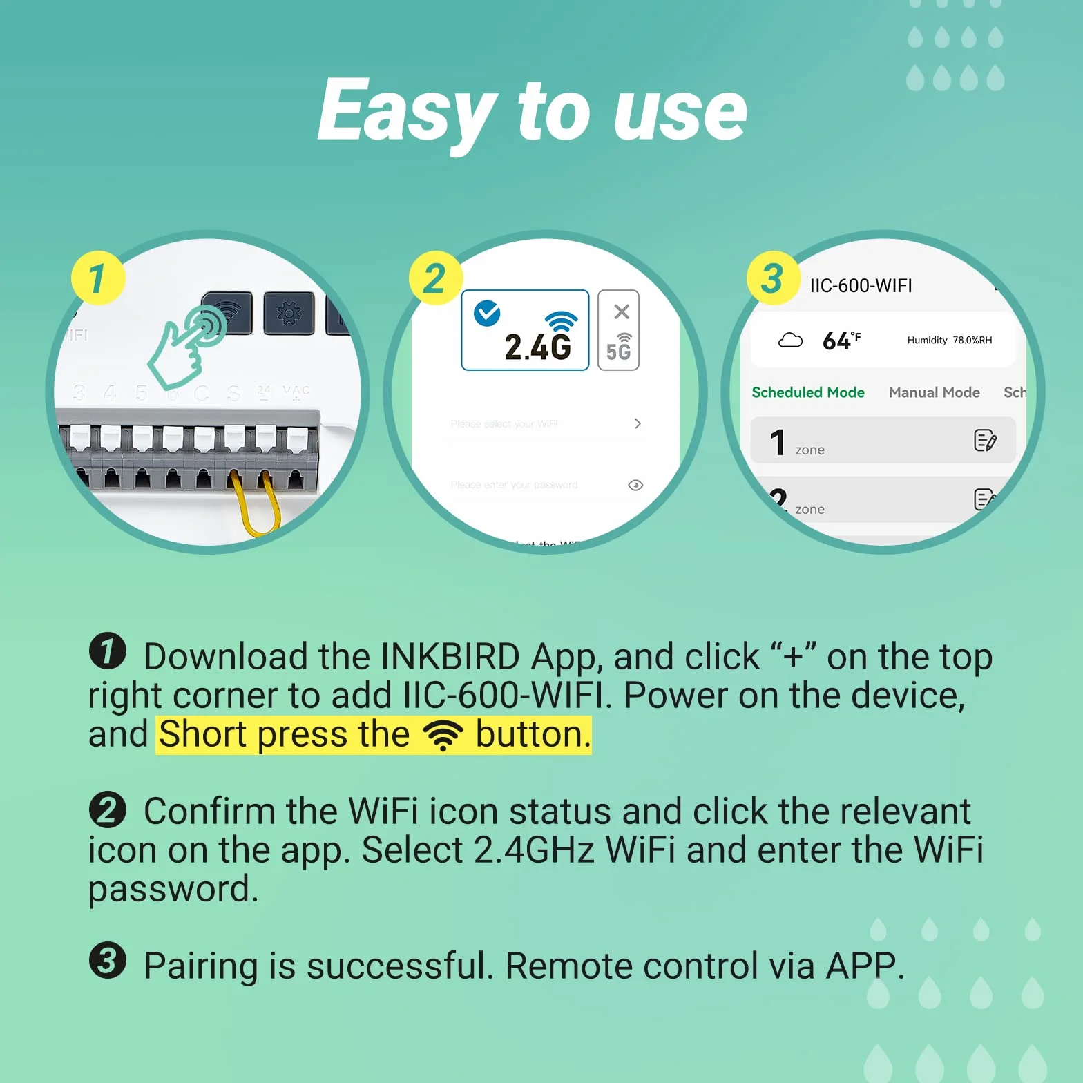 Inkbird Programmateur Arrosage WiFi 6 Voies, Minuterie Irrigation Intelligent Contrôleur Automatique Jardin APP