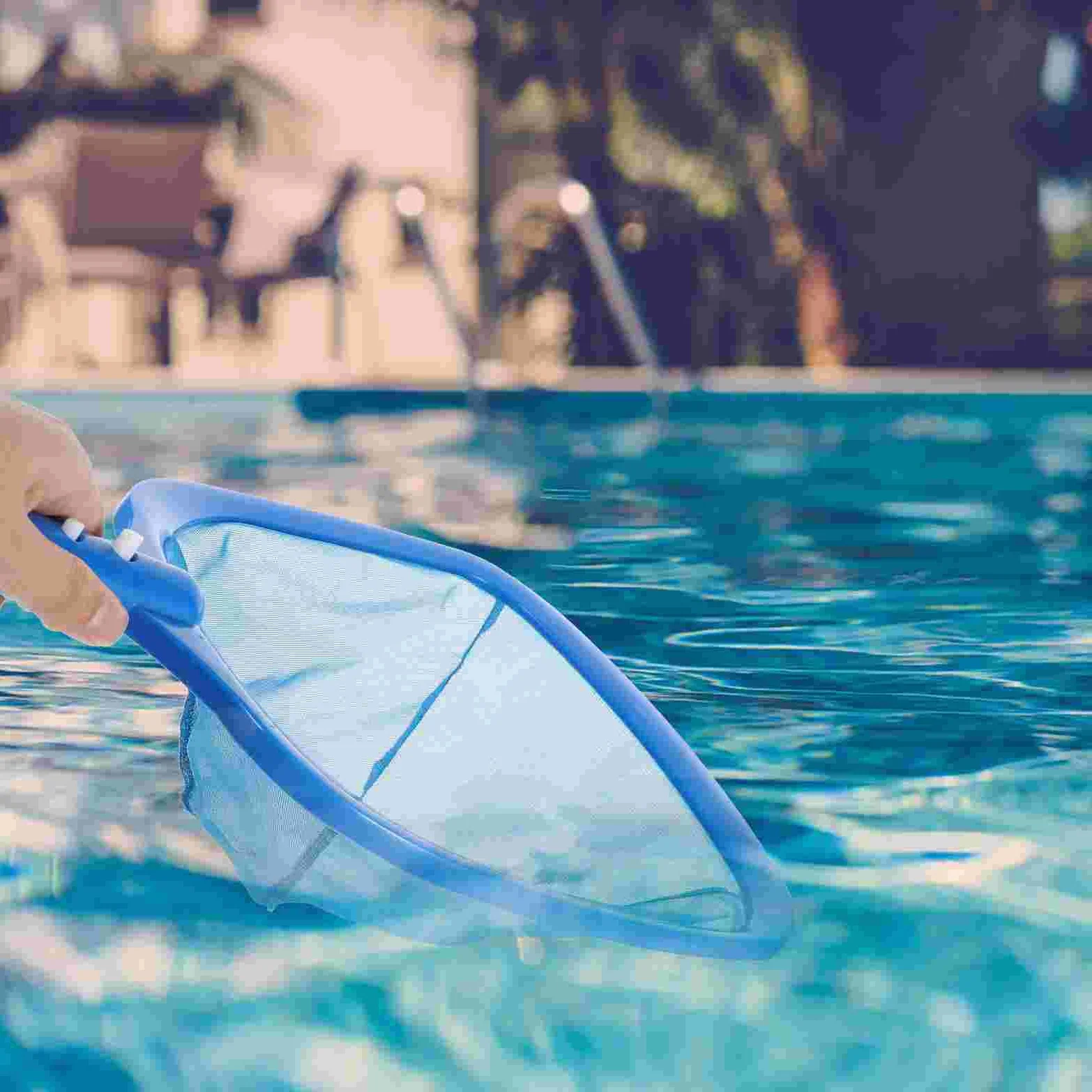 aspirateur Piscine Kit d'aspirateur de Nettoyage de Fond de Piscine, écumoire de Filet de Piscine, Filet d'atterrissage, Cage à crevettes, râteaux à Feuilles de Piscine Kit d'entretien
