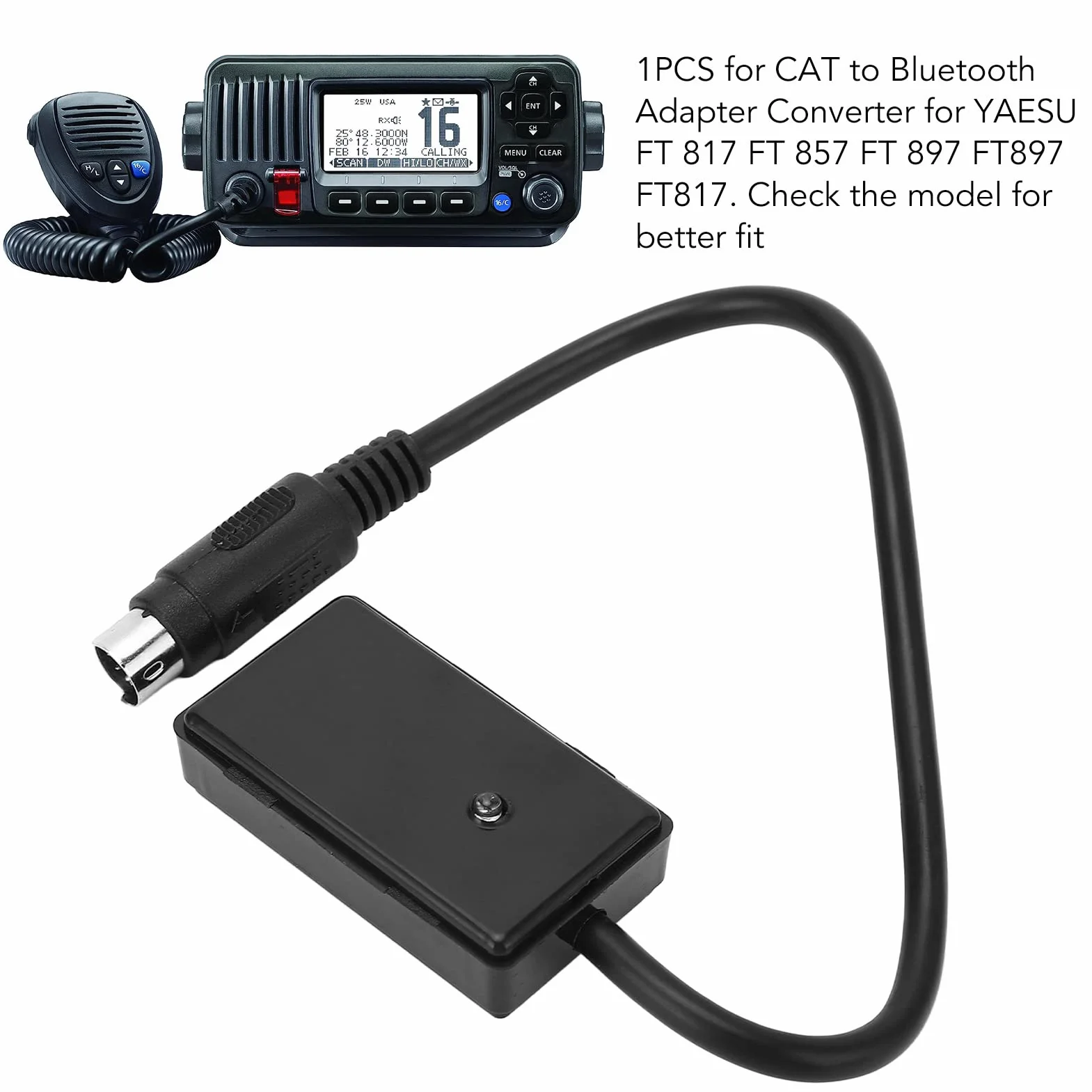 Lazmin112 Câble Adaptateur Chat vers BT Prix Mâle pour Ft 817 Ft 857