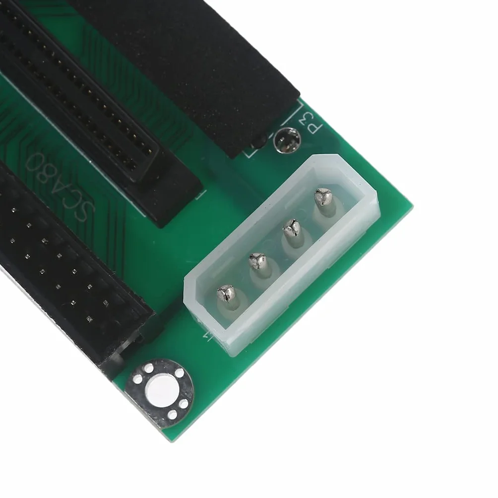 Adaptateur SCSI 80 broches vers 68 broches vers 50 broches pour disque dur IDE