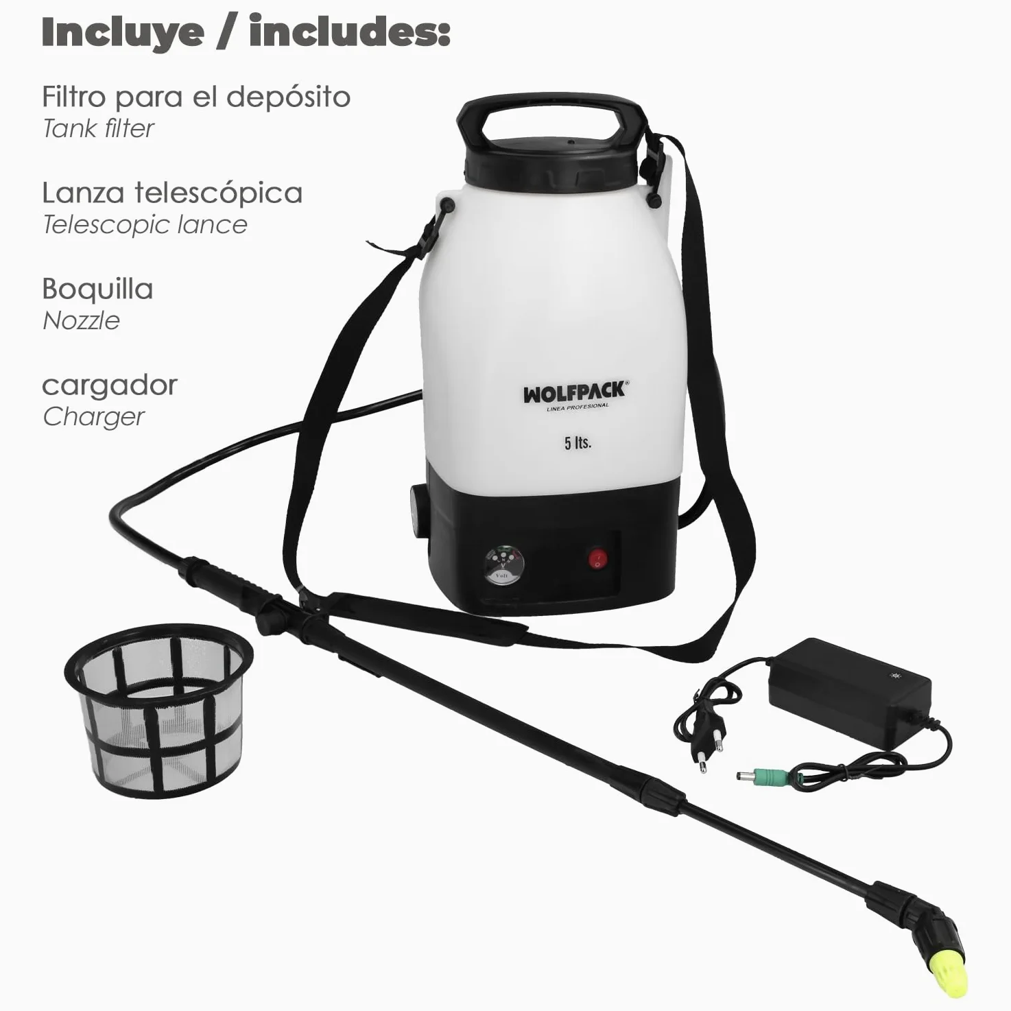 Pulvérisateur 5 litres Batterie Lithium 12 V