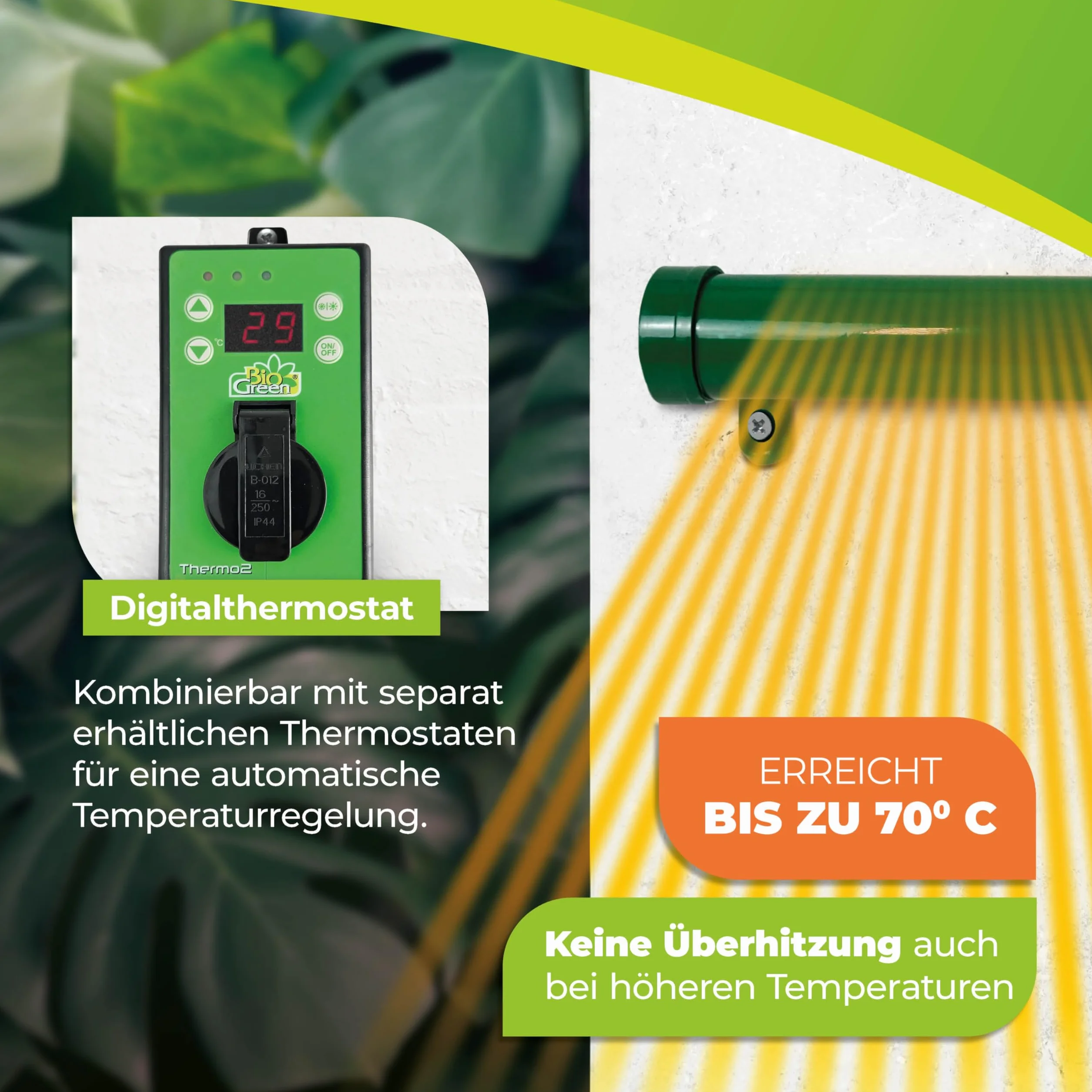 Bio Green EF 135 Détecteur de Gel Electrique 135 W 5 x 92 cm